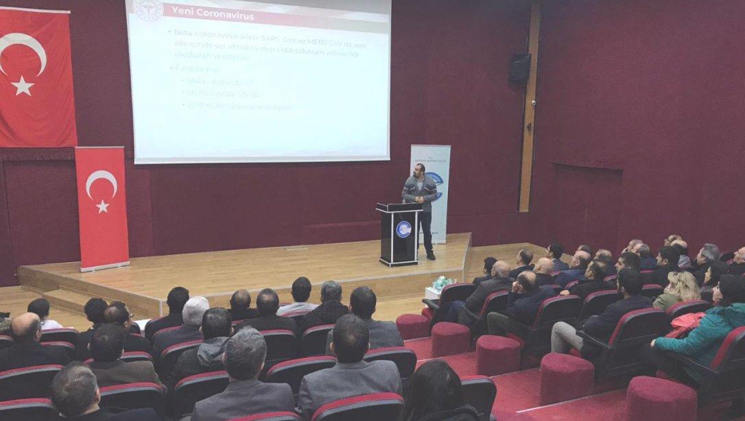 Okul Müdürlerine Yönelik COVİD-19 (Koronavirüs) Bilgilendirme Konferansı Gerçekleştirildi