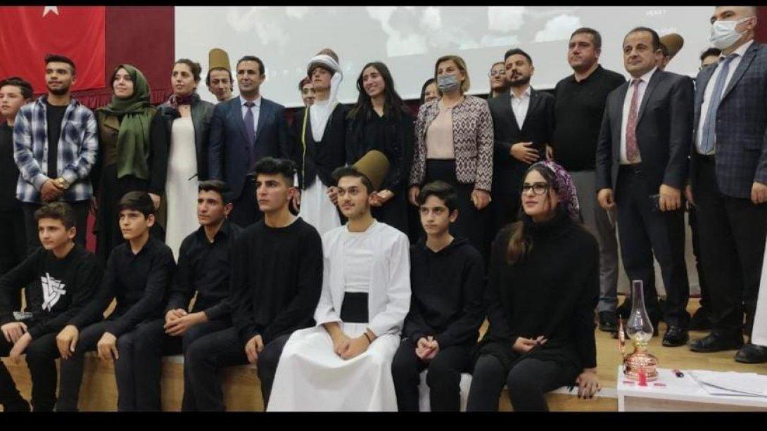Şamran Anadolu Lisesi'nin Düzenlediği Hz.Mevlana'yı Anma Programına Katılım Sağlandı