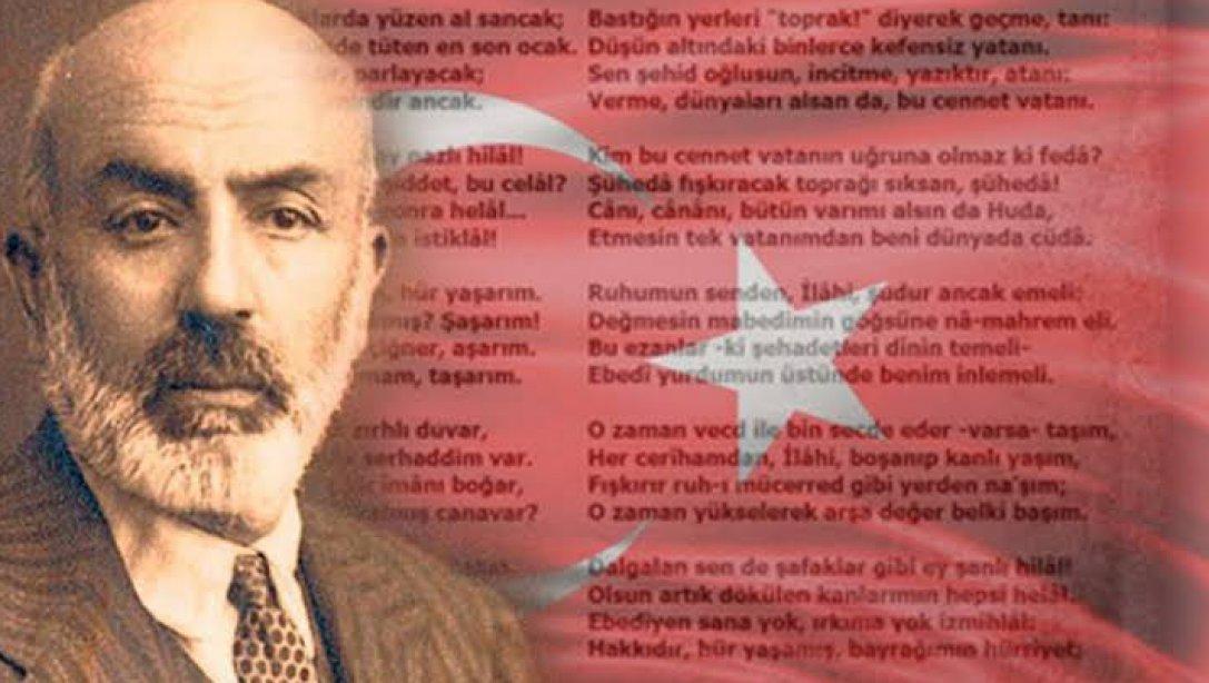 Milli Şairimiz Mehmet Akif Ersoy'u Rahmetle Anıyoruz. 
