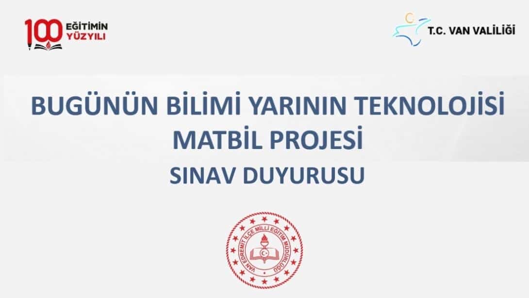 MAT-BİL Projesi Öğrenci Seçme Sınavı'nın İlk Aşaması Başlıyor